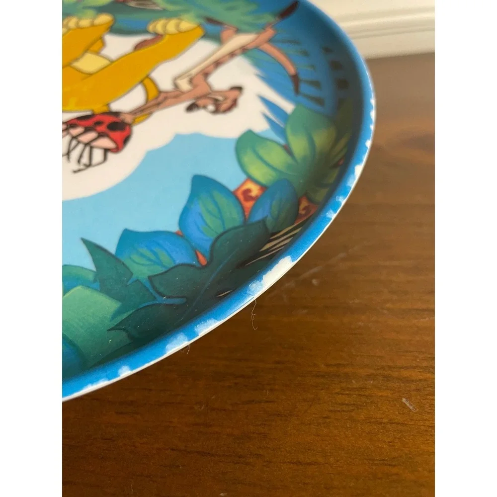 Vintage Disney The Lion King Simba Timon Melamine Plate Zak Designs 90s Kitchen